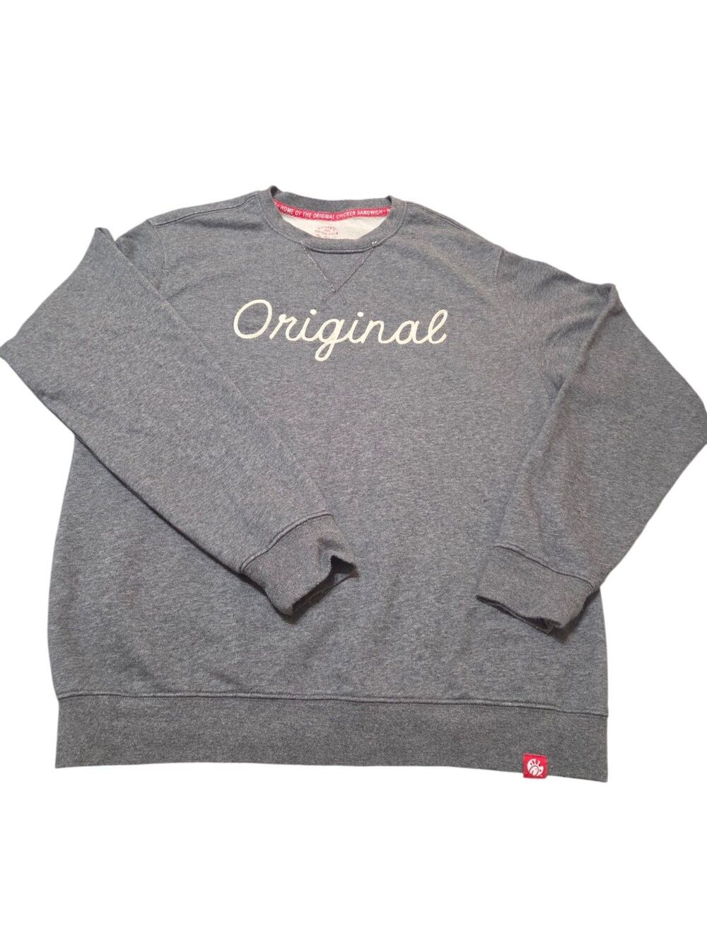 Authentic Originals Chick-Fil-A Sweatshirt Unisex Adult M Gray Crewneck U1